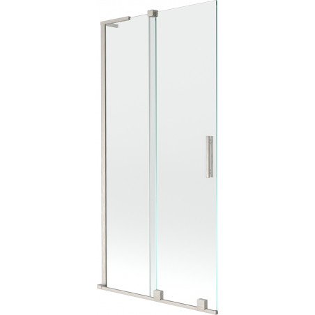 Mexen Velar L 2-osaline lükand dušisein 95 x 150 cm, läbipaistev, harjatud nikkel - 896-095-003-01-97