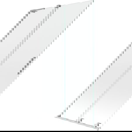 Mexen Velar L paratia vasca da bagno scorrevole a 2 ante 100 x 150 cm, trasparente, cromato - 896-100-003-01-01