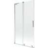 Mexen Velar L paroi de baignoire coulissante 2 panneaux 100 x 150 cm, transparent, chrome - 896-100-003-01-01