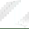 Mexen Velar L badwand tweedelig schuifbaar 100 x 150 cm, transparant, wit - 896-100-003-01-20