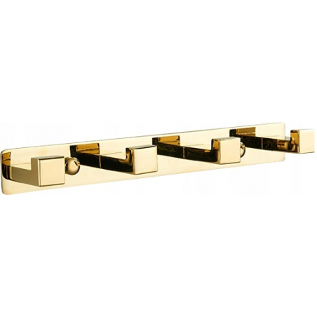 Mexen gancho quádruplo para toalhas, dourado - 709264-50