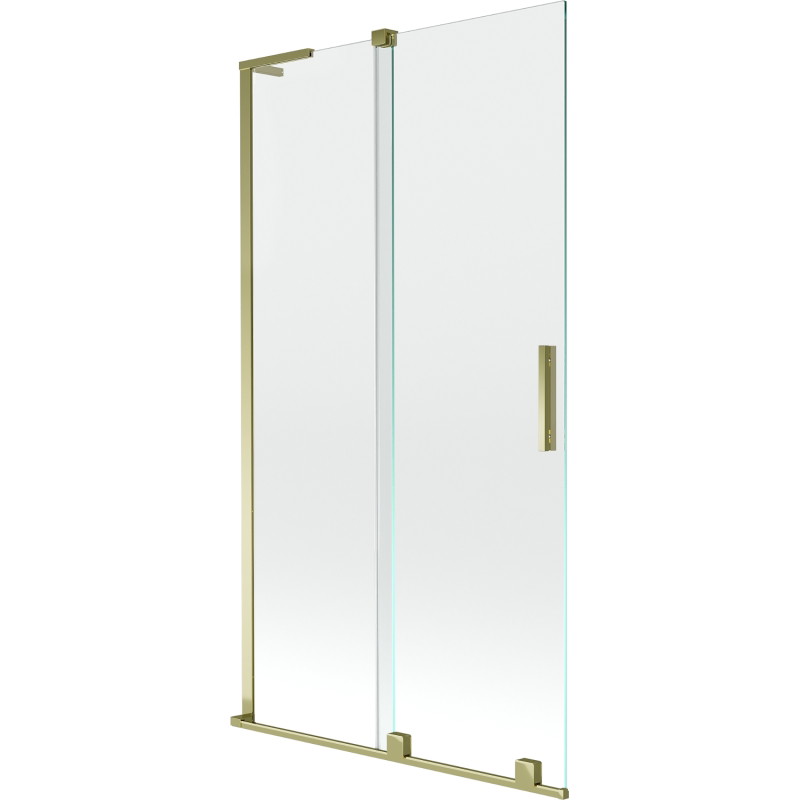 Mexen Velar L kaksitiivaline liugvannipaneel 100 x 150 cm, läbipaistev, kuldne - 896-100-003-01-50