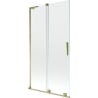 Mexen Velar L 2-panel sliding bathtub screen 100 x 150 cm, transparent, gold - 896-100-003-01-50