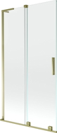 Mexen Velar L parawan nawannowy 2-skrzydłowy rozsuwany 100 x 150 cm, transparent, złoty - 896-100-003-01-50