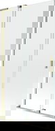 Mexen Velar L douchewand 2-delig schuifbaar 100 x 150 cm, transparant, goud geborsteld - 896-100-003-01-55