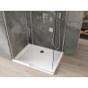 Mexen Omega kabina prysznicowa rozsuwana 120 x 90 cm, transparent, chrom + brodzik Flat - 825-120-090-01-00-4010