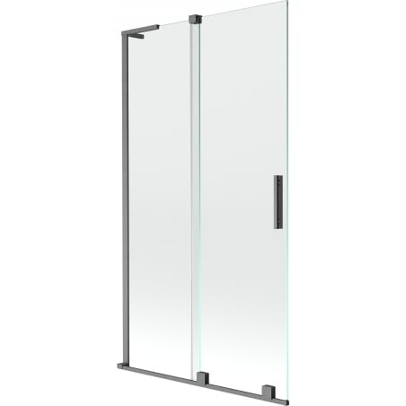 Mexen Velar L paroi baignoire 2 volets coulissante 100 x 150 cm, transparent, gris canon brossé - 896-100-003-01-66