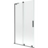 Mexen Velar L paroi baignoire 2 volets coulissante 100 x 150 cm, transparent, gris canon brossé - 896-100-003-01-66