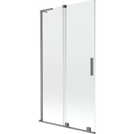 Mexen Velar L two-panel sliding shower screen 100 x 150 cm, transparent, gun metal - 896-100-003-01-95