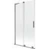 Mexen Velar L two-panel sliding shower screen 100 x 150 cm, transparent, gun metal - 896-100-003-01-95
