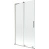Paroi de bain Mexen Velar L 2 volets coulissants 100 x 150 cm, transparent, nickel brossé - 896-100-003-01-97
