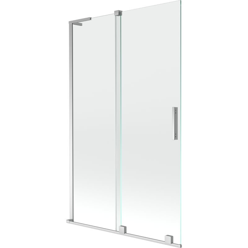 Mexen Velar L vannisein 2-osaline lükanduks 110 x 150 cm, läbipaistev, kroom - 896-110-003-01-01