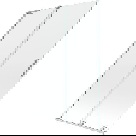 Mexen Velar L badwand met 2-delige schuifdeur 110 x 150 cm, transparant, chroom - 896-110-003-01-01