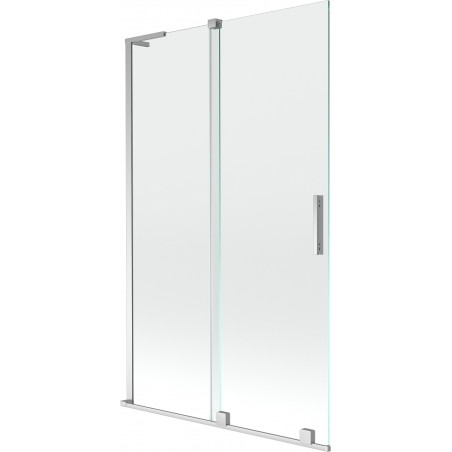 Mexen Velar L klizni paravan za kadu 2-krilni klizni 110 x 150 cm, proziran, krom - 896-110-003-01-01