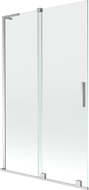 Mexen Velar L klizni paravan za kadu 2-krilni klizni 110 x 150 cm, proziran, krom - 896-110-003-01-01