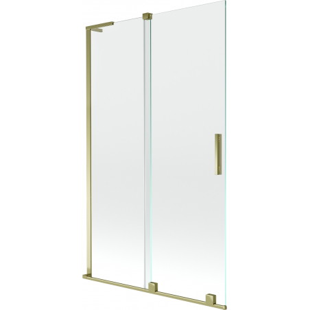 Mexen Velar L klizna za kadu s dva klizna krila 110 x 150 cm, prozirna, zlatna - 896-110-003-01-50