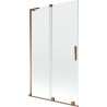 Mexen Velar L vannitoa ekraan 2-osaline liuguks 110 x 150 cm, läbipaistev, roosa kuld - 896-110-003-01-60