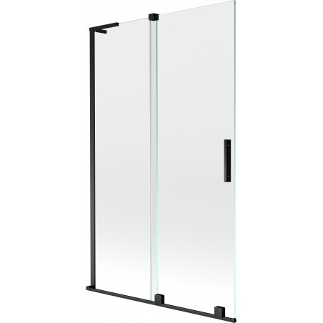 Mexen Velar L vanni ekraan, 2-osaline lükanduks 110 x 150 cm, läbipaistev, must - 896-110-003-01-70