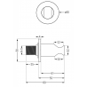 Mexen Kai support de douche, graphite - 79351-66