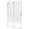 Mexen Velar L klizna za kadu s dva krila, klizna, 120 x 150 cm, transparentna, krom - 896-120-003-01-01
