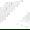 Mexen Velar L Badewannenabtrennung 2-flügelig verschiebbar 120 x 150 cm, transparent, weiß - 896-120-003-01-20