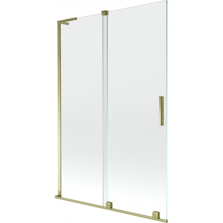 Mexen Velar L vanniäärne ekraan, 2-osaline lükanduks, 120 x 150 cm, läbipaistev, kuldne - 896-120-003-01-50