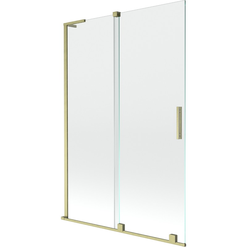 Mexen Velar L 2-osaline nihutatav vannitoa ekraan, 120 x 150 cm, läbipaistev, kuldne harjatud - 896-120-003-01-55