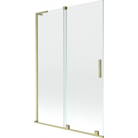 Mexen Velar L 2-osaline nihutatav vannitoa ekraan, 120 x 150 cm, läbipaistev, kuldne harjatud - 896-120-003-01-55