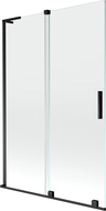 Mexen Velar L 2-panel sliding bath screen 120 x 150 cm, transparent, black - 896-120-003-01-70