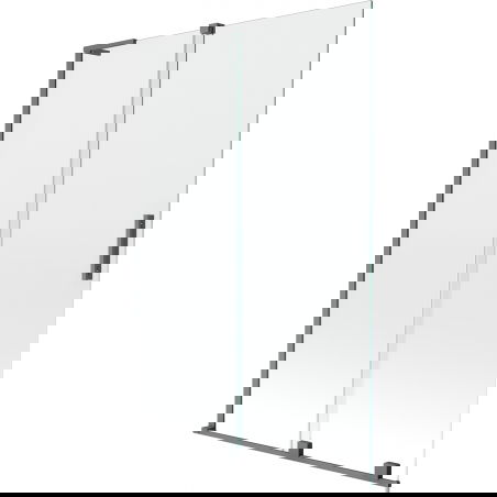 Mexen Velar L mampara de ducha de 2 paneles corredera 120 x 150 cm, transparente, metal de pistola - 896-120-003-01-95