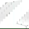 Mexen Velar L Badewannenfaltwand 2-flügelig Schiebesystem 120 x 150 cm, transparent, gebürstetes Nickel - 896-120-003-01-97