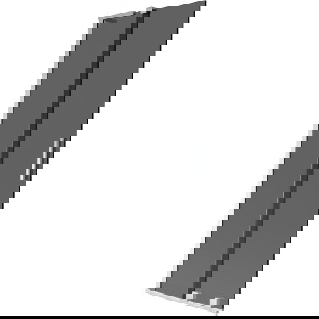 Mexen Velar L Badewannenwand 2-flügelig verschiebbar 70 x 150 cm, graphit, chrom - 896-070-003-41-01
