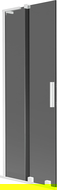 Mexen Velar L shower screen 2-wing sliding 70 x 150 cm, graphite, white - 896-070-003-41-20
