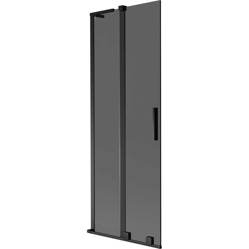 Mexen Velar L Badewannenfaltwand 2-flügelig, 70 x 150 cm, Graphit, Schwarz - 896-070-003-41-70
