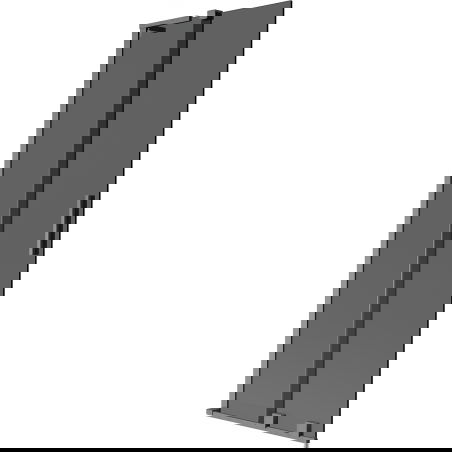 Mexen Velar L Badewannenabtrennung 2-flügelig, verschiebbar 75 x 150 cm, Graphit, gebürstetes Gun Gray - 896-075-003-41-66