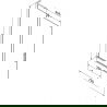 Mexen Velar L Badewannenabtrennung 2-flügelig, verschiebbar 75 x 150 cm, Graphit, gebürstetes Gun Gray - 896-075-003-41-66