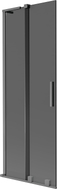 Mexen Velar L parawan nawannowy 2-skrzydłowy rozsuwany 75 x 150 cm, grafit, gun metal - 896-075-003-41-95