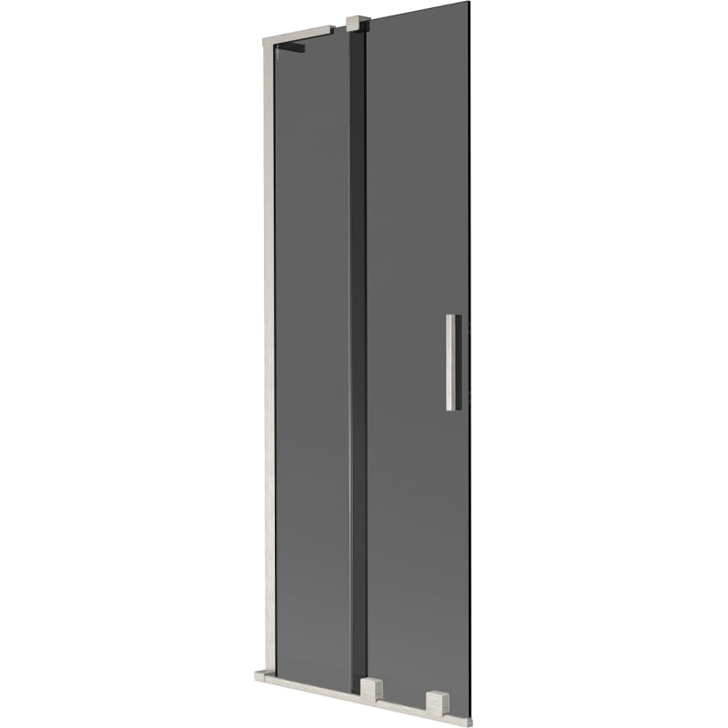 Mexen Velar L 2-wing sliding bath screen 75 x 150 cm, graphite, brushed nickel - 896-075-003-41-97