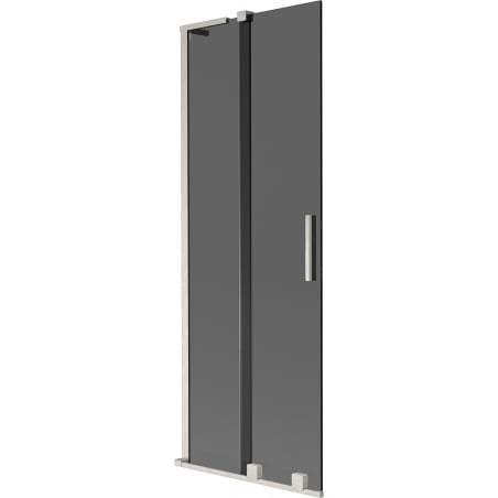 Mexen Velar L 2-wing sliding bath screen 75 x 150 cm, graphite, brushed nickel - 896-075-003-41-97