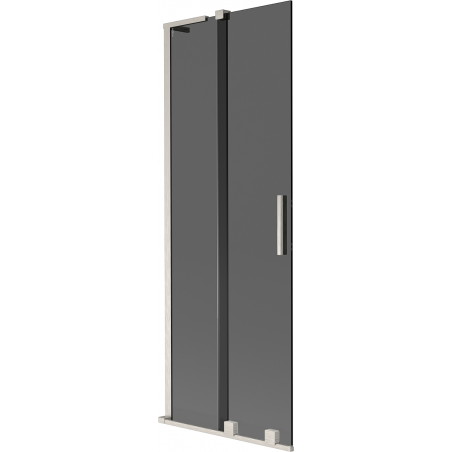 Mexen Velar L vannitoa kaheastmeline libistatav partitsioon 75 x 150 cm, grafiit, harjatud nikkel - 896-075-003-41-97