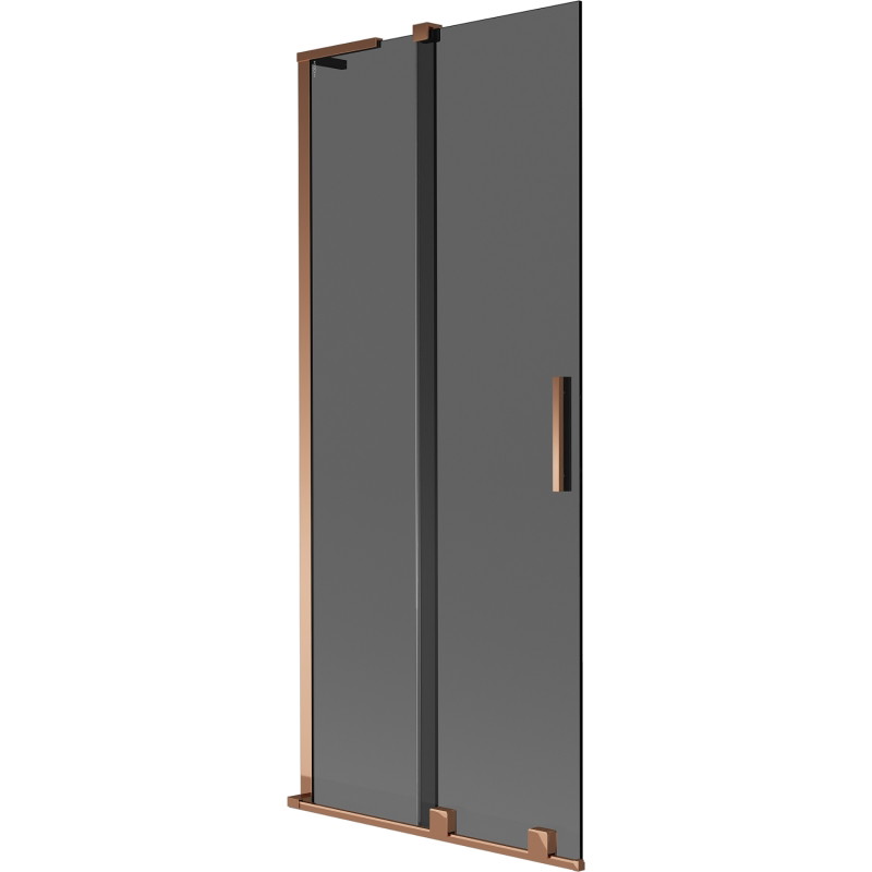 Mexen Velar L vannisein, lükand kahe tiivaga 80 x 150 cm, grafiit, roosa kuld - 896-080-003-41-60