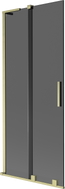 Mexen Velar L vannipaneel 2-osaline lükanduks 85 x 150 cm, grafiit, kuldne harjatud - 896-085-003-41-55