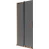 Mexen Velar L vannisein 2-leheline liuguks 85 x 150 cm, grafiit, harjatud vask - 896-085-003-41-65