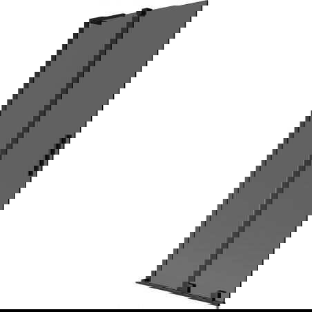 Mexen Velar L Badewannenabtrennung 2-flügelig verschiebbar 85 x 150 cm, Graphit, Schwarz - 896-085-003-41-70