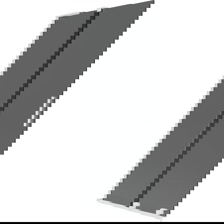 Mexen Velar L paravan za kad 2-krilni drsni 90 x 150 cm, grafit, bela - 896-090-003-41-20