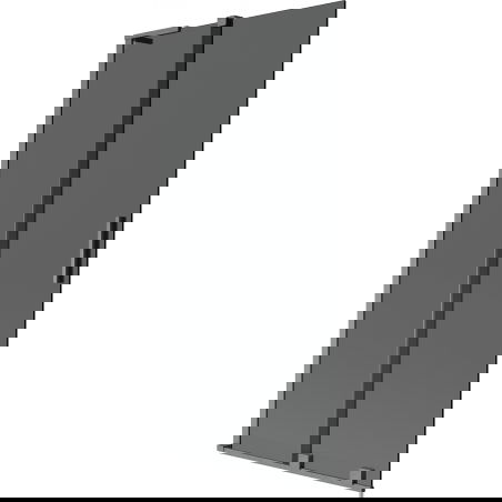 Mexen Velar L Badewannenabtrennung, 2-flügelig, verschiebbar, 90 x 150 cm, Graphit, gebürstet gun gray - 896-090-003-41-66