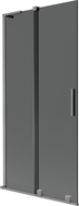 Mexen Velar L parawan nawannowy 2-skrzydłowy rozsuwany 90 x 150 cm, grafit, gun metal - 896-090-003-41-95