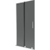 Mexen Velar L 2-osaline liugrull vannisein 95 x 150 cm, grafiit, kroom - 896-095-003-41-01