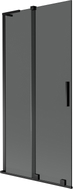 Mexen Velar L klizni paravan s 2 krila 95 x 150 cm, grafit, crni - 896-095-003-41-70