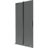 Mexen Velar L dušisein 2-osaline liikuv 95 x 150 cm, grafiit, gun metal - 896-095-003-41-95